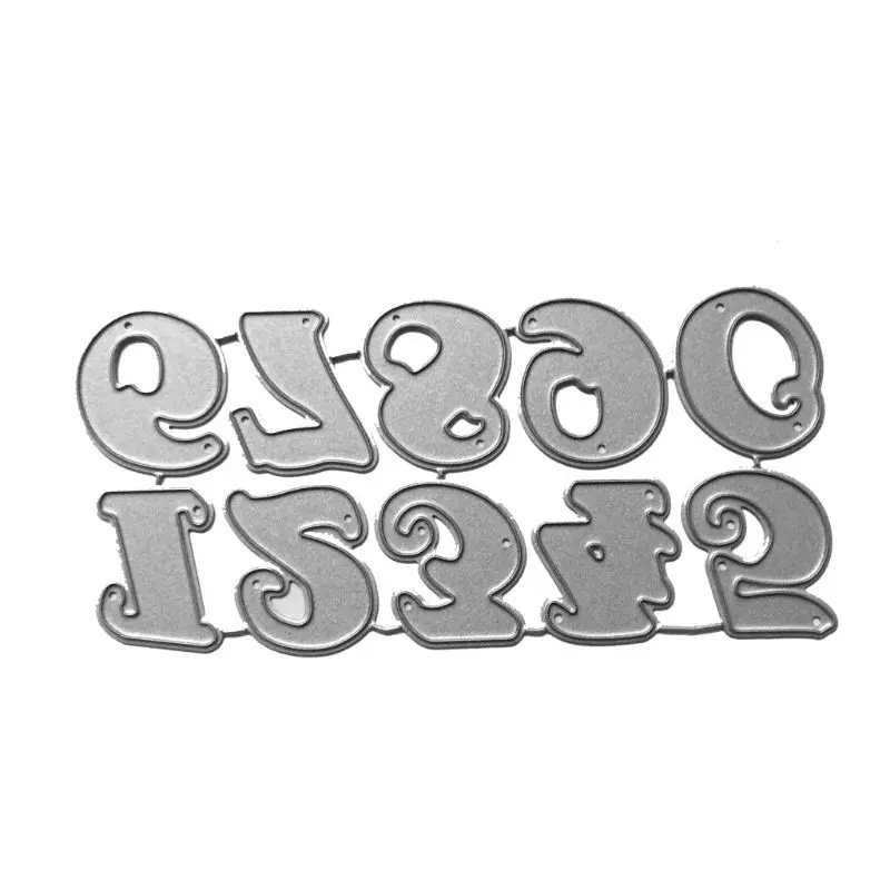 

Numbers Metal Cutting Dies Stencil DIY Scrapbooking Album Stamp Paper Card Embossing Craft Decor