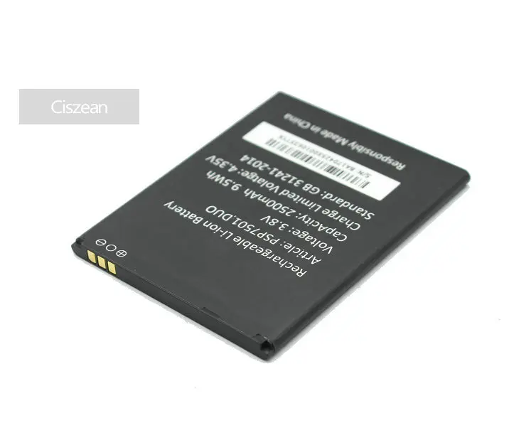 Ciszean 3 шт. x PSP7501 DUO 2500 мАч Сменный аккумулятор для смартфона + универсальное
