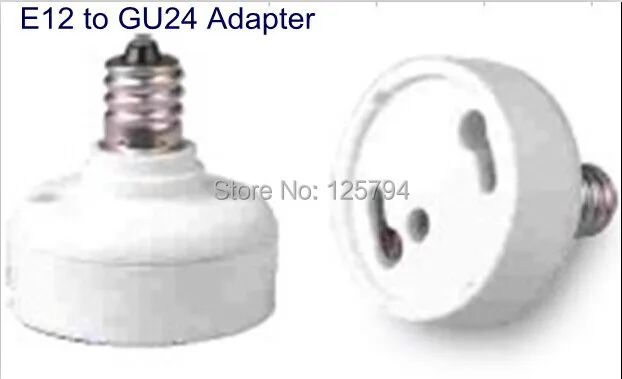 

High quality E12 to GU24 Adapter GU24 E12 Socket lamp holder converter