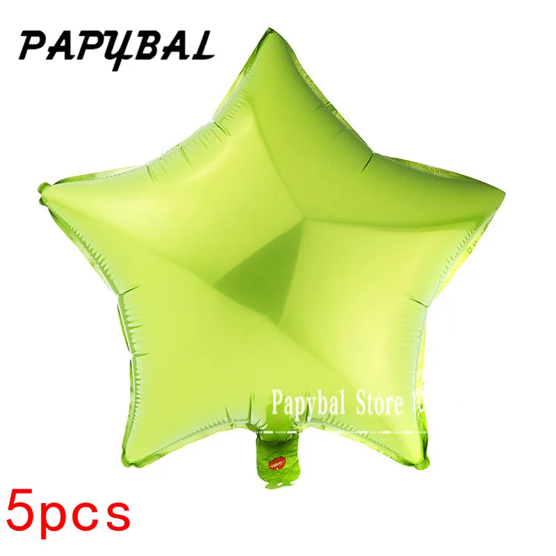 PAPYBAL Moon/Star/Rainbow/Unicorn/Love alloons алюминиевая фольга Air Globos Свадебные украшения для детского дня рождения вечерние принадлежности - Цвет: Light Green