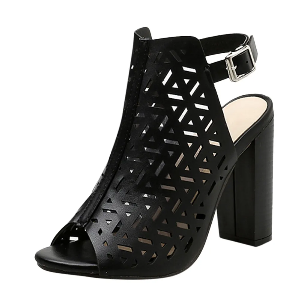 Женская обувь на высоком каблуке; классические туфли-лодочки; женская обувь; Летние босоножки на платформе и высоком каблуке; коллекция года; sandalias mujer pedredia;#3 - Цвет: Черный