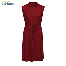 LONSANT платье без рукавов для беременных; Однотонная ночная рубашка для кормящих детей; платье для беременных; платье для кормящих женщин; костюмы