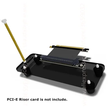 

DIY Graphics Cards bracket, PCIE external built-in kickstand Mounting Stand for ATX case pci-e 1x 4x 16x riser cable R L version