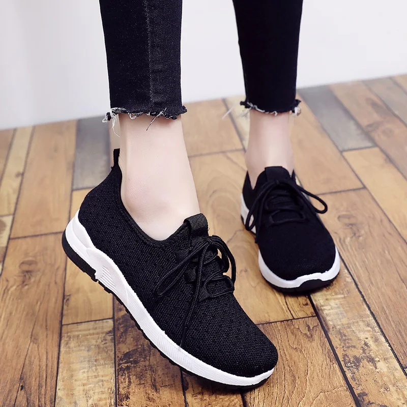 

Oeak Women Vulcanize Shoes 2019 Summer Sneakers Breathable Female Casual Shoes Comfortable Light Women Sneakers Mesh Flats Shoes