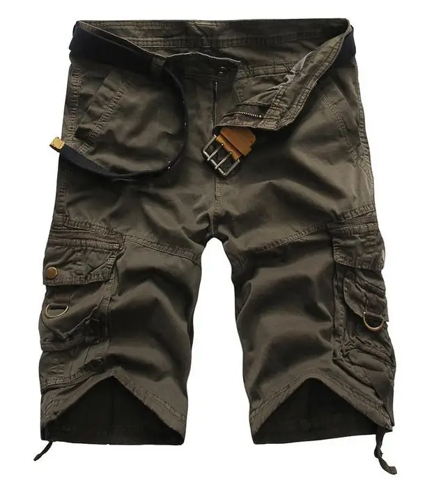HOT 2019 Summer Cargo Multi pocket bermuda masculina Knee Length straight Camouflage and solid Cotton cargo overalls short homme HOT 2019 Summer Cargo Multi pocket bermuda masculina Knee Length straight Camouflage and solid Cotton cargo overalls short homme