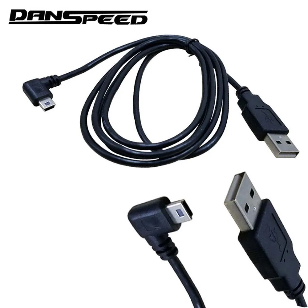 Danspeed 1 5 м 10ft USB 2 0 A к Mini 5pin левый угловой m/M зарядное устройство Соединительный