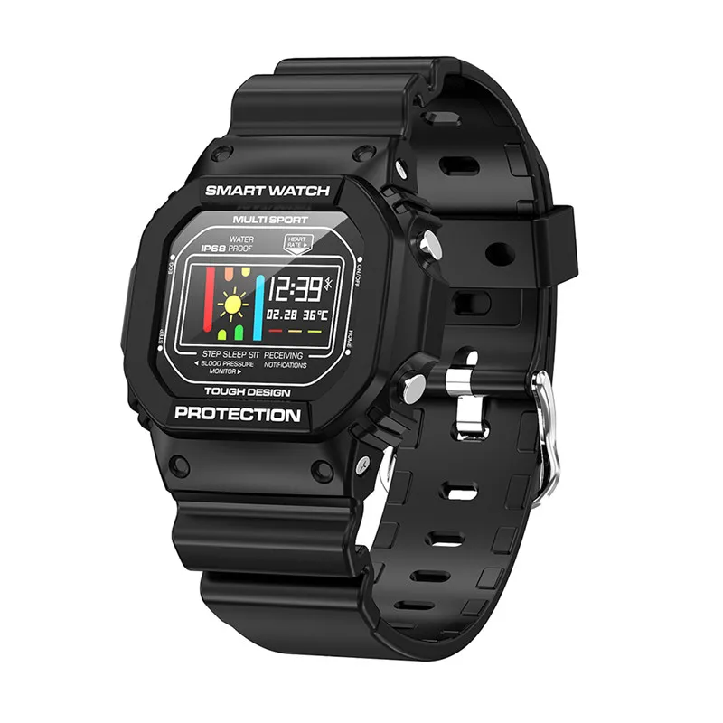 X12 умные часы ЭКГ PPG для мужчин и женщин Ip68 водонепроницаемые спортивные часы монитор сердечного ритма контроль кровяного давления камера умные часы - Цвет: Черный