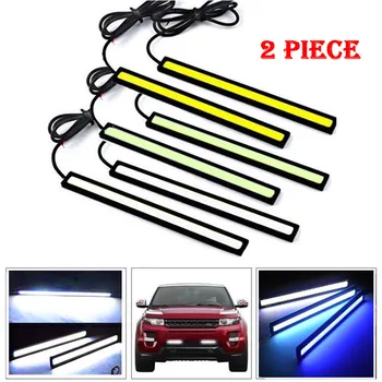 

2PCS COB LED DRL Daytime Running Light 17CM Universal Led Day Light For Car 12V Waterproof Auto Car Working Light