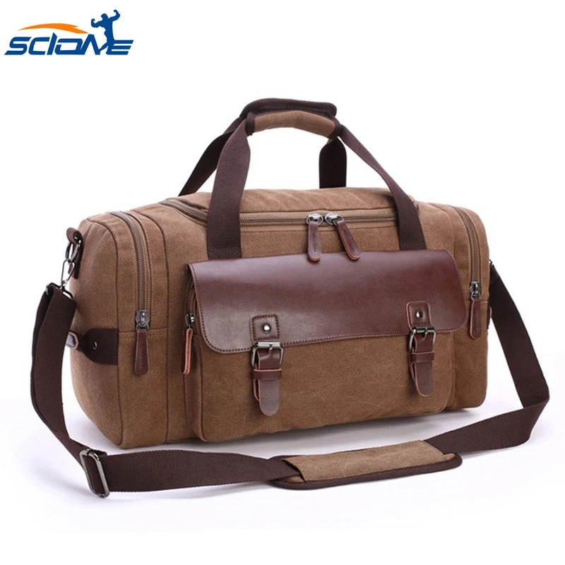 

Scione Sport Bag Fitness Training Gym For Men 2019 Canvas Luggage Bag Large Capacity Travel Bag Men Shoulder Handbag Crossbody