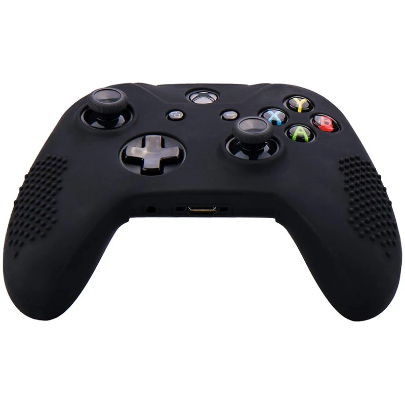Силиконовый резиновый чехол для Xbox One/S/X контроллер X 2(черный и белый)+ Fps Pro Экстра высота большого пальца Грипсы X