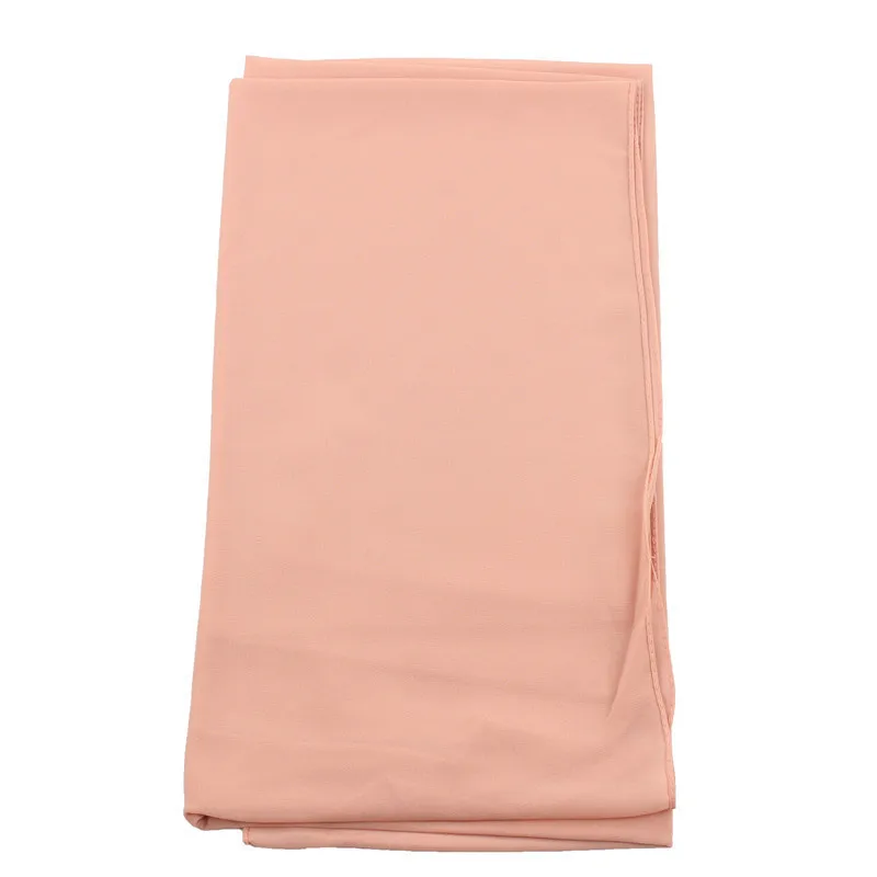 Малайзийский дизайн мгновенный простой две петли пузырьковый шифоновый шарф шали два лица хиджаб мусульманский 180*75 см нужно носить нижнее белье - Цвет: Orange Pink