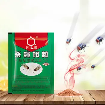 

50Pcs/lot Effective Powder For Fly Killing Bait Pest Control Flies killer insecticide Fly Mosquito Killer Pest Reject