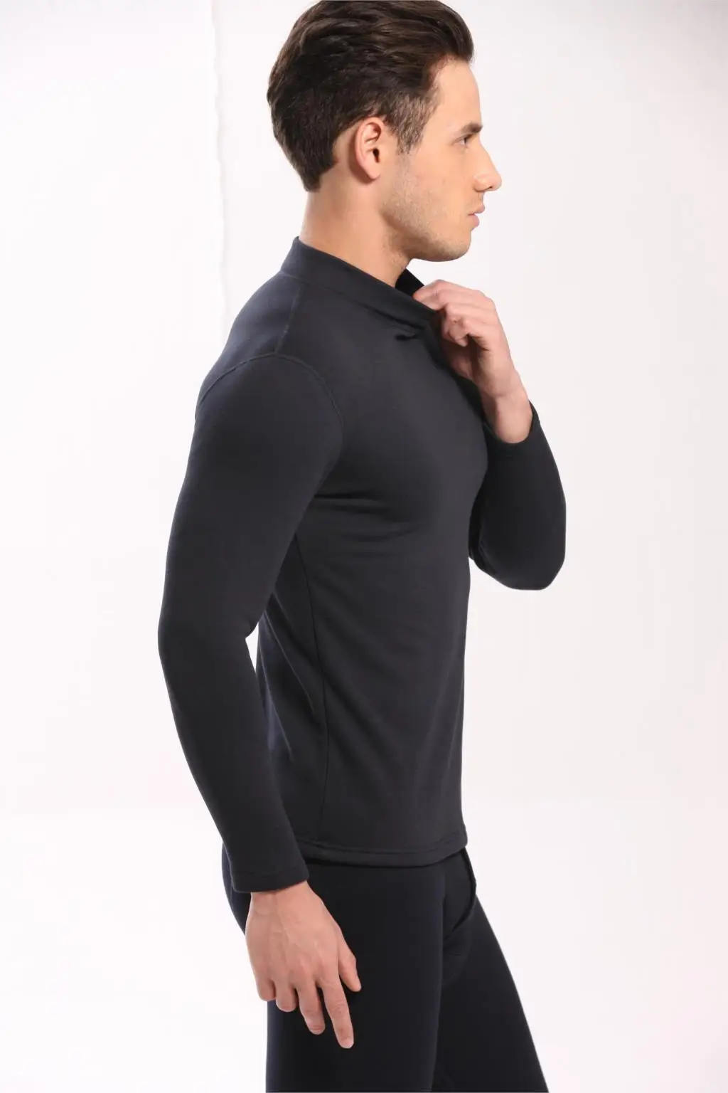 Thermal Wear For Men Long johns Mens Cotton Thermal Underwear SUITS  Turtleneck Winter Tops+Pants