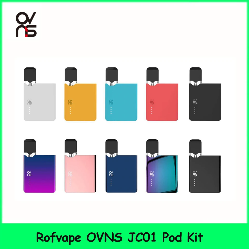 

Hot Sale Rofvape OVNS JC01 Pod Kit 400mAh Battery Vape Box Kit With 0.7ml Tank Mod Ceramic Coil E Cigarette Pod Kit for CBD Oil