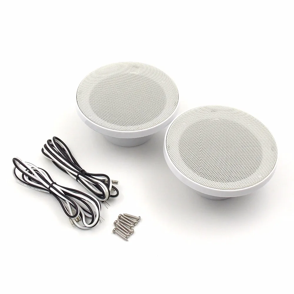 4" inch 160W 2 Way Waterproof Marine Boat Speakers Use for ATV Motorcycle / Yacht / Sauna Room SPA Boat