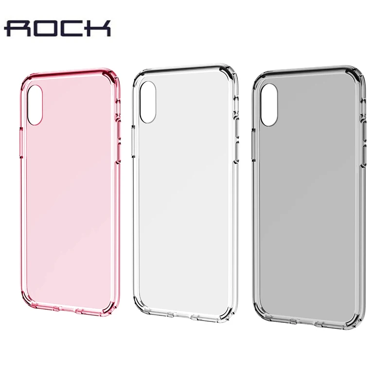

ROCK brand cover case for iPhone X Shockproof Pure Series phone Case for iPhone X 5.8inch Protective hoesje free shipping