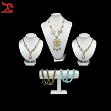 Изысканная 4 шт. Подставка для ювелирных изделий, набор из белого полиуретана, ожерелье, подвеска, браслет, цепочка, держатель, органайзер, подставка для хранения, набор