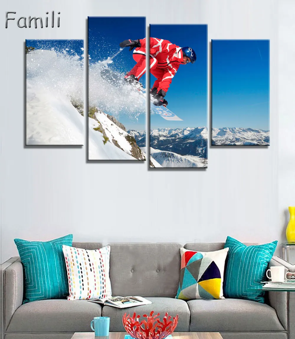 4 قطع التزلج المتزحلق مؤطرة الرسم على قماش جدار الفن الصورة الفني المطبوع رذاذ النفط اللوحة المطبوعة ديكور المنزل الديكور 4 قطع التزلج المتزحلق مؤطرة الرسم على قماش جدار الفن الصورة الفني المطبوع رذاذ النفط اللوحة المطبوعة ديكور المنزل الديكور