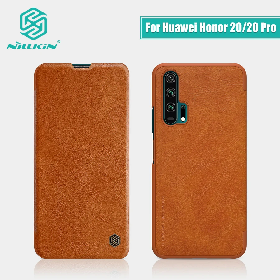 

For Huawei Honor 20 Case Cover 6.26'' NILLKIN Vintage Qin Flip Cover wallet PU leather + PC For Huawei Honor 20 Pro case