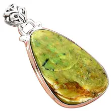 Lovegem Серафинит опалитовая Подвеска Серебро 925 пробы, 41 мм, AP2134