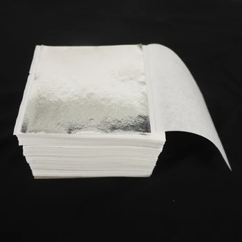 

1000 sheets Taiwan shiny Imitation Gold Leaf Silver Color no oxidation for Gilding Hotel Furniture Glass Letters