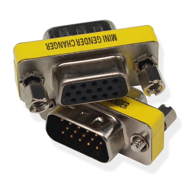 2 pcs VGA Male to Female M/F Mini Gender Changer for PC