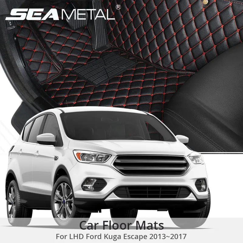 For LHD Ford Kuga Ford Escape Facelift 2018 2017 2016 2015 Car Floor Mats Custom Rugs Pads Auto Interior Accessories Car Styling For LHD Ford Kuga Ford Escape Facelift 2018 2017 2016 2015 Car Floor Mats Custom Rugs Pads Auto Interior Accessories Car Styling