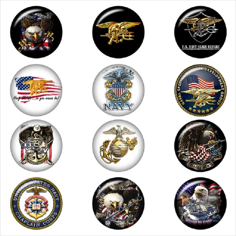 Navy-seal-trident-USA-eagle-glass-snap-button-DIY-jewelry-Round-photo-cabochons-flat-back-DA1212.jpg_640x640