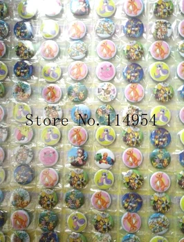 

New 2sets (108pcs/set) Cartoon Anime Round Brooch Button Pin badge Badge 2.5 cm DIY Children Gift X96