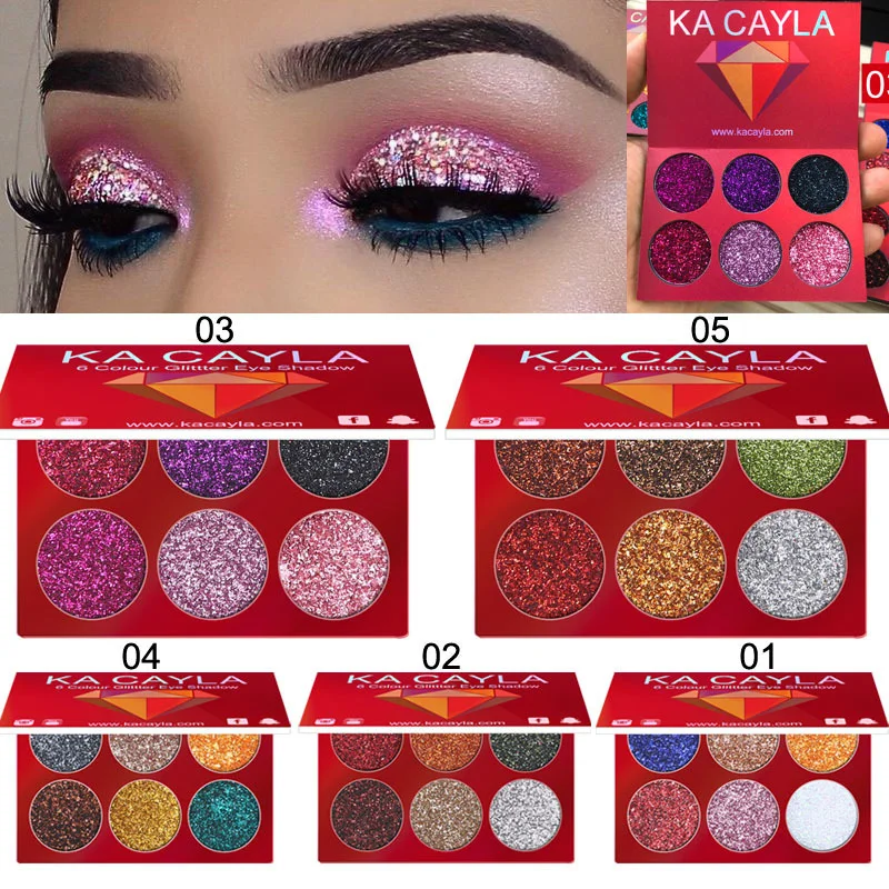 

CmaaDu Glitter Shimmer Eyeshadow Pallete Diamond Eye shadow Pallete Eyes MakeUp Pallete Woman Beauty Powder Pigment Make Up
