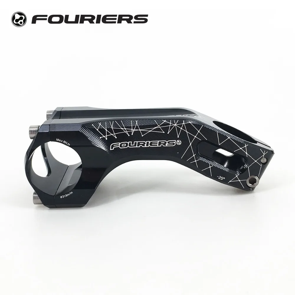 Fouriers CNC Алюминий MTB XC стволовых 25 градусов 31,8 мм Бар диаметр 28,6 мм 1 1/" Вилка Steerer Горная дорога велосипед стебли 80 мм до 120 мм