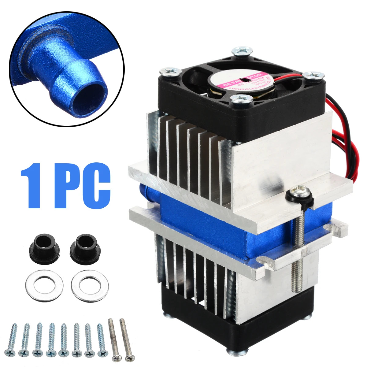 1Pcs Thermoelectric Refrigeration Cooling System DIY Kit Thermoelectric Cooler Refrigeration Cooling System with Fan