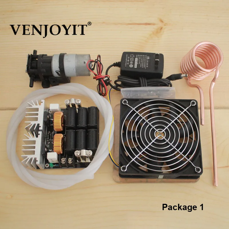 

1000W ZVS Induction Heating PCB Board induction heater High frequency heating machine Melted metal + Coil Mayitr+Pump