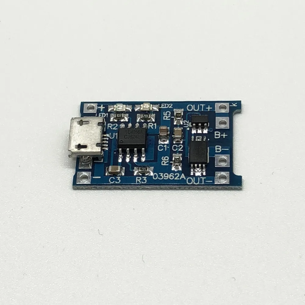 

ShenzhenMaker 1PCS 5V TENSTAR ROBOT 1A Micro USB 18650 Lithium Battery Charging Board Charger Module+Protection Dual Functions