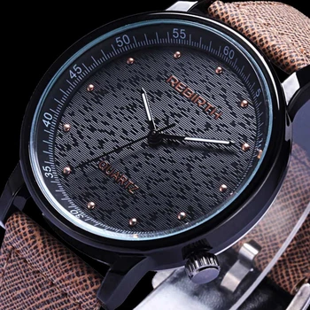 

2016 New REBIRTH Men's Sports Quartz Watches Mens Watches Top Brand Luxury Leather Waterproof Wristwatches Relogio Masculino