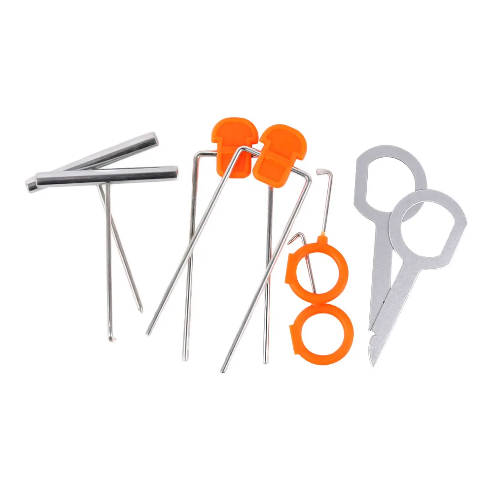 WHDZ 12Pcs Plastic Car Panel Remove Kits Auto Radio Door Clip Panel Trim Dash Audio Removal Installer Pry Tool Repairing Set (5)