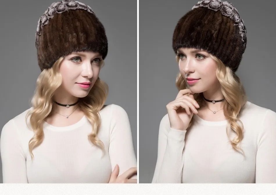 fur woman winter hats PCM023 (15)