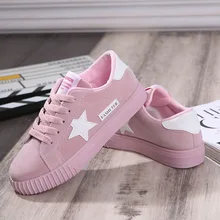 Women Casual Shoes Summer Breathable Vulcanized Star Shoes Ladies Comfortable Damping Sneakers Basket Femme Plus Size 35-43