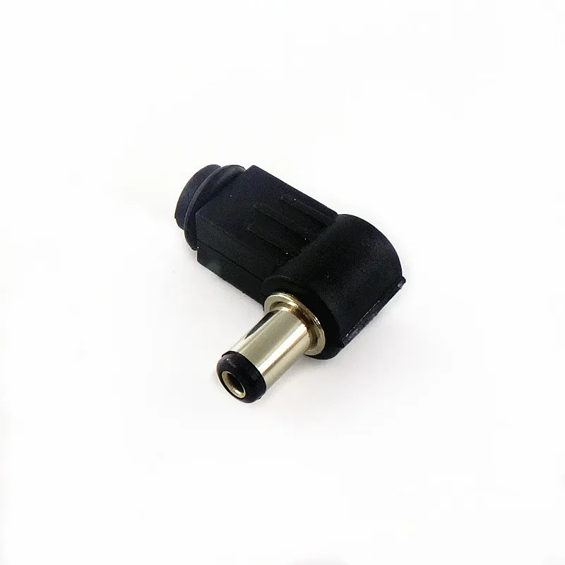 

5Pcs Black 2.1mm x 5.5mm 2.5mm x 5.5mm DC Power Male Plug Jack Adapter 90 Degree Male