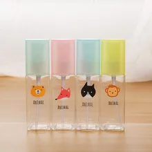 1 шт. дорожный портативный прозрачный заправляемый спрей-бутылка пластиковый мультяшный пустой косметический контейнер влажный флакон для духов