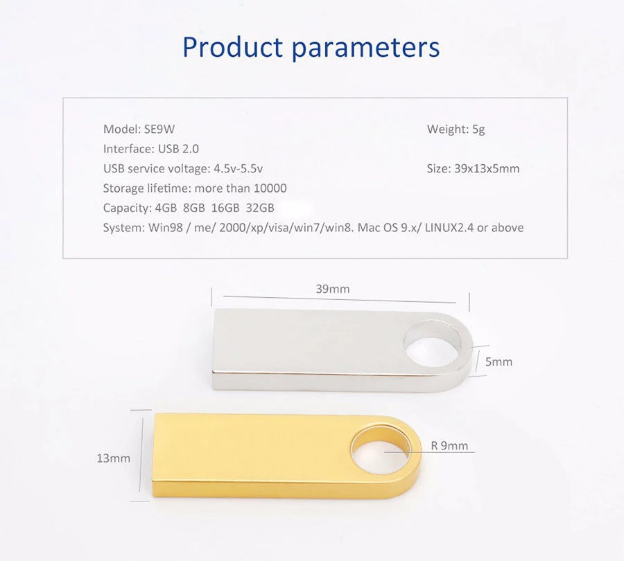 Мобильный компьютер U диск для 16 ГБ 32 ГБ USB 2,0 флэш-карта памяти Флешка для хранения Thumb металлический водонепроницаемый U диск