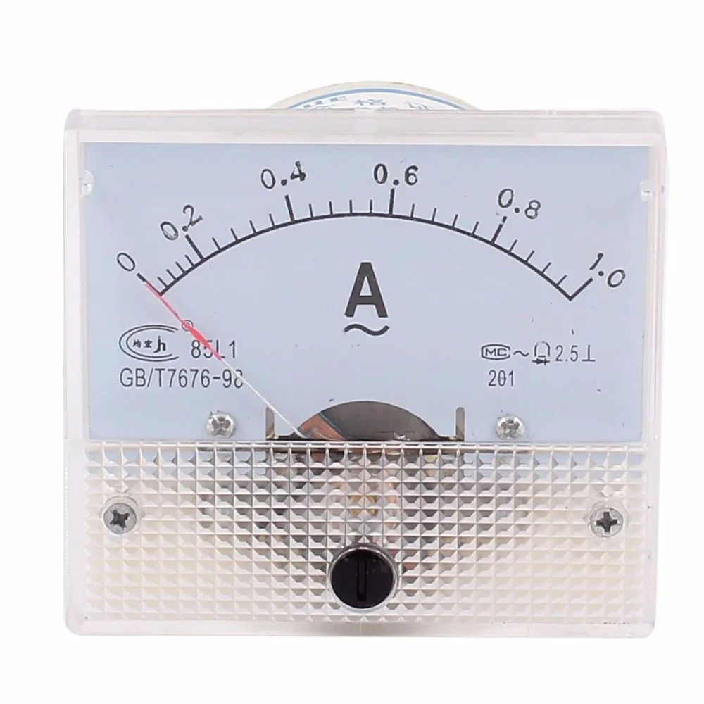 AC Analog Meter Panel 0 1A AMP Current Ammeters 85L1 0 1A Gauge 64*56MM