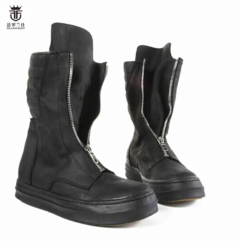front zipper chelsea boots