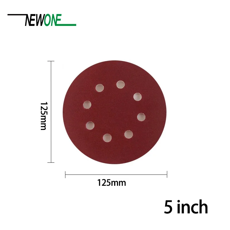 125mm 8-Hole Sanding Discs//Pads Sandpaper Hook and Loop Available 40-3000 Grits