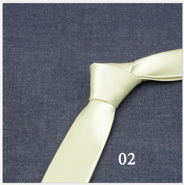 Новое поступление, 8 см, однотонные деловые галстуки ручной работы, роскошные гладкие атласные мужские галстуки, однотонные официальные темно-синие розовые свадебные галстуки - Цвет: 02