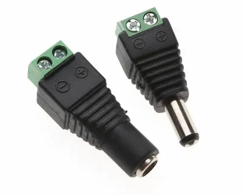 Новый 12 В 5 Папа + Женский 2 1x5 мм DC разъем питания адаптера для CCTV PV | Электроника