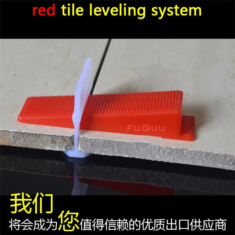 400pcs Tile Leveling System 300 Clips With 100 Wedges Plastic Spacers Tiling Tool Plastic1.5mm Gap Prevent displacement  (12)