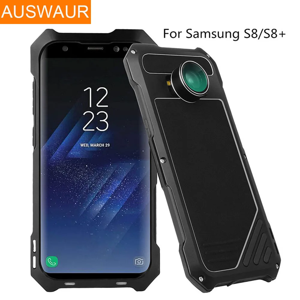 

Case Cover for Samsung Galaxy S8 Plus Heavy Armor Protection Wide-angle Fisheye Macro Lens Case for Samsung Galaxy S8 8 Plus