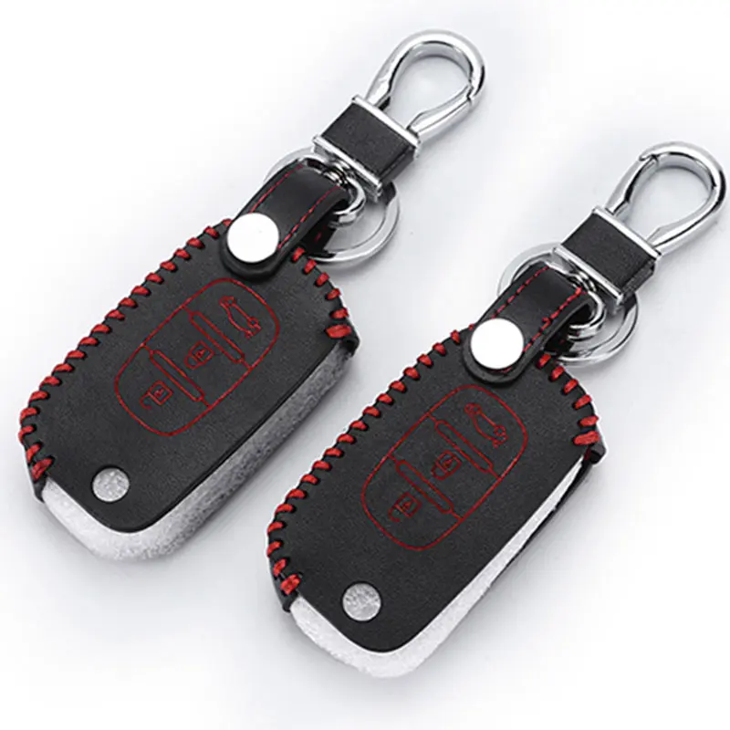 

Remote 3 Buttons Car Key Leather Case Keychain Cover for Lada xray Sedan Largus Kalina Granta Vesta X-Ray XRay