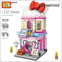 LOZ Mini Blocos Arquitetura Maquiagem Loja Cidade Bloco De Construção Série de Mini Modelo de Rua Loja Montagem Tijolos Modelo DIY 1629
